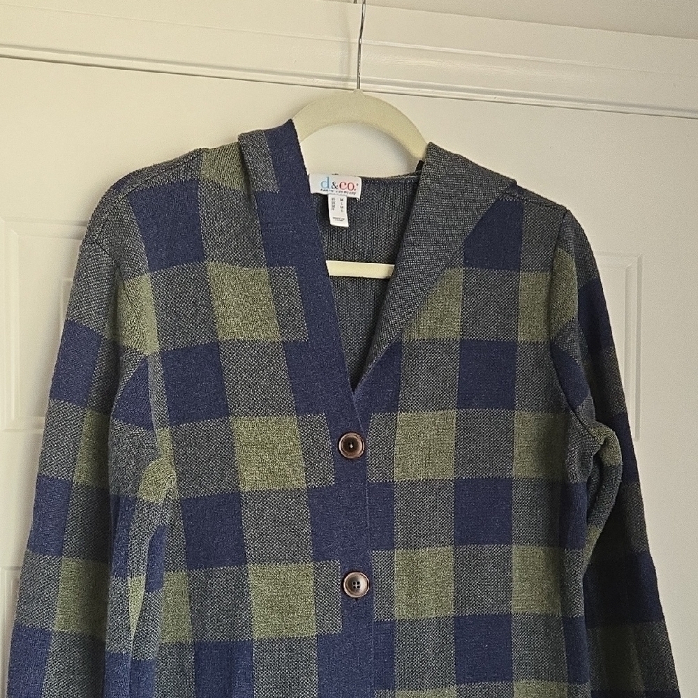 Denim & Co. Regular Button Front Sweater Tunic Cardigan - Picture 2 of 4